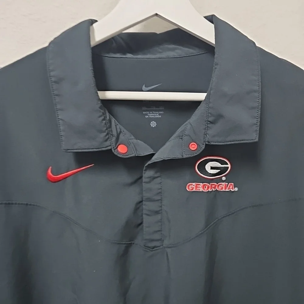 Nike Georgia Bulldogs Coaches Golf Polo Black Men's 2XL  DN5615-010 Sideline XXL